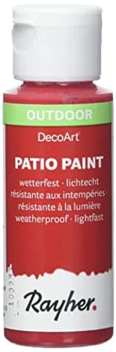 Rayher Patio-Paint, Rosso Ciliegia, Flacone 59 Ml, 38610286