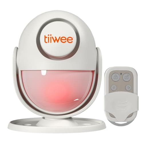 tiiwee A2 Rilevatore di Movimento e Allarme Sirena - Anti-Effrazione Sistema di Allarme con Telecomando - Sirena da 120 dB - Espandibile - Sicurezza Domestica