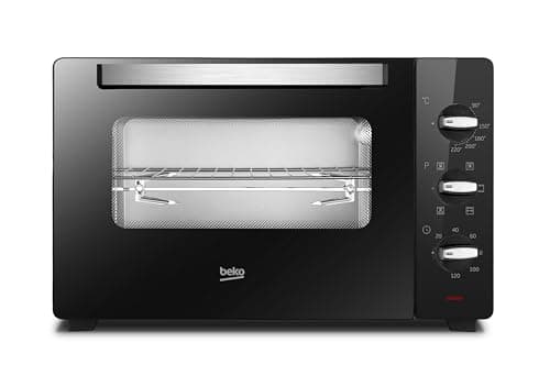 Beko - BMOF45B - Fornetto Elettrico, Cottura Ventilata, 45 Litri, 2000 W, 5 Funzioni, Timer 120 min, Temperatura fino a 220° - Nero