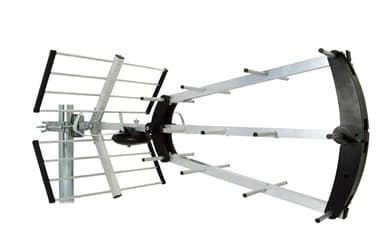 Metronic 415047 Antenna esterna Trinappe 20 db - Filtro 4G - UHF - Spina F compatta e pieghevole