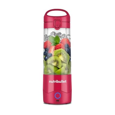 Nutribullet Leggero Frullatore Portatile, 475ml BPA Free Tritan, Mini Frullatore, Lama a 4 Punte Acciaio Inox, Frullatore Multifunzione, Caricatore USB-C, Oltre 15 Cicli Frullatura, NBP003MA, Magenta