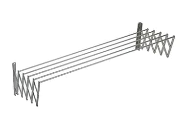 Sauvic Stendibiancheria estensibile con reggetta e 5 raggi in alluminio da 160 cm