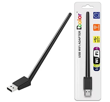 Dcolor WiFi USB - MT7601 Dual Band 2.4GHz Antenna USB2.0 WiFi Dongle Stick per Decoder DVB e TV Box, per PC Windows 2000/XP/Vista/7/10