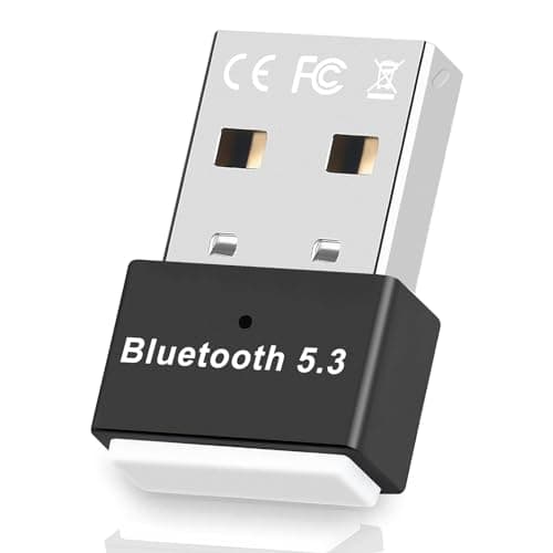 Adattatore Bluetooth USB 5.3, Chiavetta Bluetooth per PC, Dongle Bluetooth EDR USB per desktop, laptop, PC, cuffie, tastiera, mouse, Bluetooth Stereo, con Windows 11/10/8.1/7