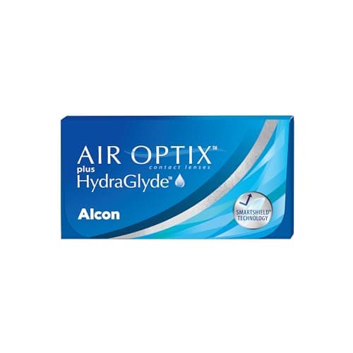 Air Optix Plus HydraGlyde Lenti a Contatto Mensili, 6 Lenti, BC 8.6 mm, DIA 14.2 mm, -3.75 Diopt