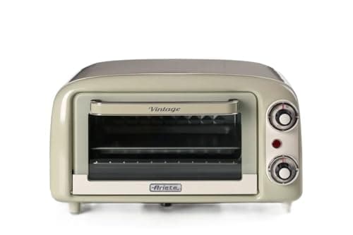 Ariete 3919 Forno Elettrico Vintage, 800W, Capacità 10L, Doppio vetro, Retrò, Beige