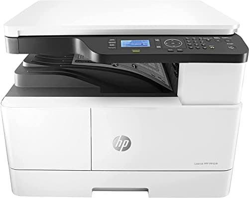HP LaserJet M442dn 8AF71A, Stampante Multifunzione A4 & A3, Stampa Fronte e Retro Automatico in b/n, 24 ppm, Copia, Scansiona, Ethernet, USB, HP Smart, Schermo LCD a 4 righe, Bianca