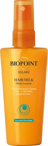 Biopoint Solaire - Hair Milk, Spray Protezione Solare per Capelli, Azione Idratante e Nutriente, Texture Invisibile, Dona Protezione e Luminosità, 100 ml