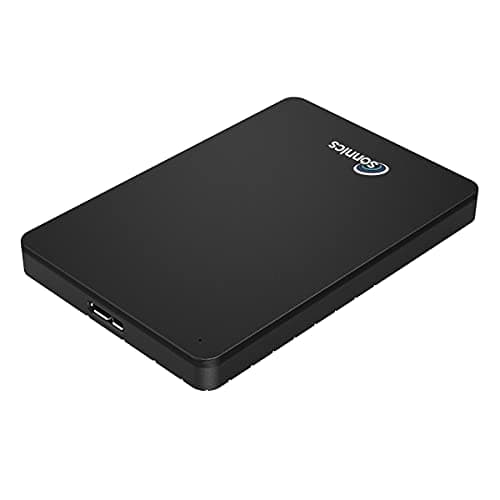 Sonnics 1TB USB 3.0 Esterni Portatile Hard-Disk per Finestre PC, Mac, Smart TV, XBOX ONE & PS4, Nero