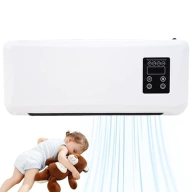 Fukamou Unità Split Di Calore E Aria, Condizionatore D'aria Split WiFi | Aria Condizionata Portatile Divisa,Condizionatore Portatile, Condizionatore E Riscaldatore Inverter Senza Condotto Per