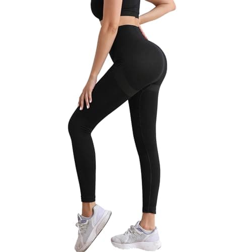 Lishang Leggins Sportivi da Donna Push Up Vita Alta Scrunch Pantaloni Palestra Dimagranti Anticellulite Pantacollant Fitness Leggings per Yoga Jogging
