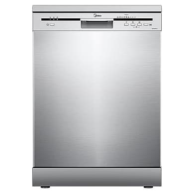 Midea MFD60S121X-IT Lavastoviglie Libera Installazione con 12 coperti, 6 Programmi, Partenza Ritardata, Funzione di Mezzo Carico, 60 cm - Inox