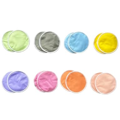 16 coppette assorbilatte in bambù biologico, lavabili, riutilizzabili, morbide assorbenti, con protezione a 3 strati, extra a prova di perdite, essenziali per allattamento al seno e maternità (super