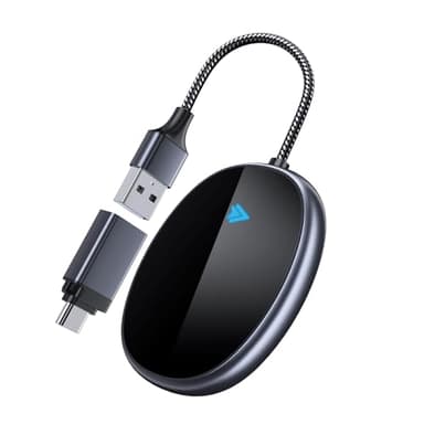Adattatore Android Auto Wireless Adattatore Senza Fili Android Auto,Dongle Wireless Autoper Cablata OEM con Prodotte 2015-2024 Android 11.0 e Superiori