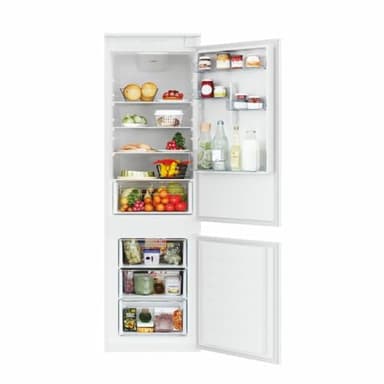 Candy Fresco CBL3518E Frigorifero, 263 Litri, 2 Porte, Low Frost, Connesso WiFi, Luce SKY LED, Sistema Antibatterico, Argento - Frigorifero incorporato [Classe di efficienza energetica E]