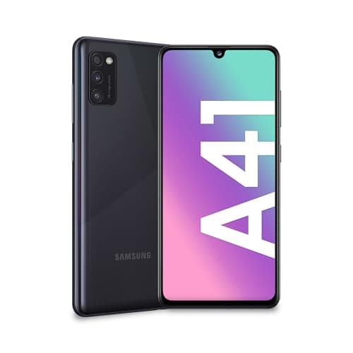 Samsung Galaxy A41 Smartphone, Display 6.1" Super AMOLED, 3 Fotocamere Posteriori, 64 GB Espandibili, RAM 4 GB, Batteria 3500 mAh, 4G, Dual Sim, Android 10, Nero