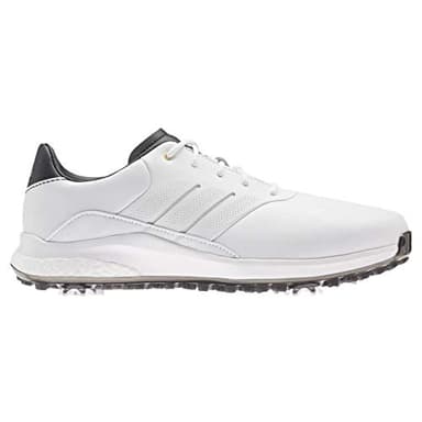 adidas Performance Classic, Scarpe da Golf Uomo, Bianco/Dorato/Nero, 40 1/3 EU