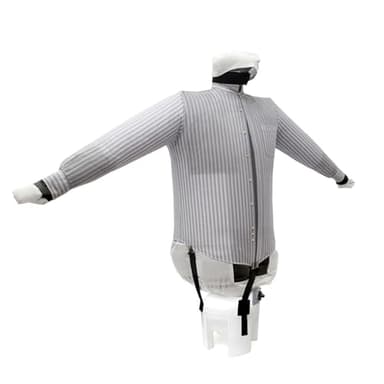 EOLO Stiracamicie SA03 INOX Stira Facile Asciuga Automatico Camicie Polo Stendiasciuga Stiratore Manichino Professionale Ferro Stiro Verticale 2 Programmi Made in Italy Garanzia 5 Anni Efficienza A++
