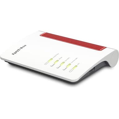 AVM FRITZ!Box 5530 Fiber Edition XGS-PON modem router e MESH Master con Wi-Fi 6 fino a 2400 Mbit/s (5 GHz) + 600 Mbit/s (2,4 GHz), 2,5 Gigabit LAN, 4 LAN Gigabit, 2x USB 3.0