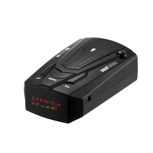Efficace rilevatore di autovelox che offre una copertura completa e avvisi vocali immediati per auto (nero)