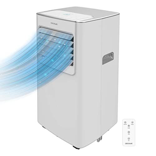 Cecotec Condizionatore Portatile con Telecomando ForceClima 7100 Soundless. 7000 BTU, Tecnologia Soundless, Display LED, 4 modalità, 2 velocità, copertura fino a 20 m2
