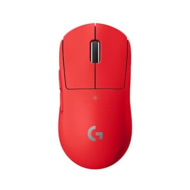 Logitech G PRO X SUPERLIGHT Mouse Gaming Wireless, Leggero 63 g, Sensore HERO 25K, 25.600 DPI, 5 Tasti Programmabili, Lunga Autonomia, Memoria Integrata, per eSport, PC / Mac - Rosso