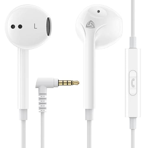 LUDOS ZENITH Auricolari In-Ear Cuffie, Cuffiette con Filo e Microfono, 2 Anni di Garanzia, Cuffie Isolamento Acustico, Cuffiette Cellulare, Jack 3,5 mm per iPhone, Apple, Samsung, Huawei