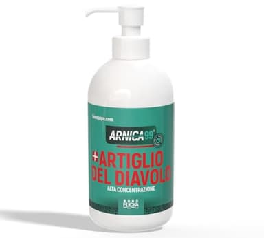 CREMA ARNICA e ARTIGLIO DEL DIAVOLO Gel Forte Arnica per Cavalli uso umano, crema riscaldante muscoli sportiva pomata antinfiammatoria forte Azione rapida 100% Naturale Italiana