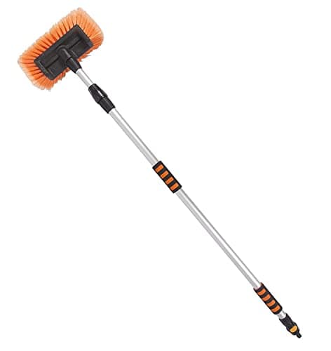 FERCASASHOP IDROSPAZZOLA,SPAZZOLONE PER LAVAGGIO AUTO CAMION CAMPER ROULETTE PULMANN CON MANICO 125/230 CM.