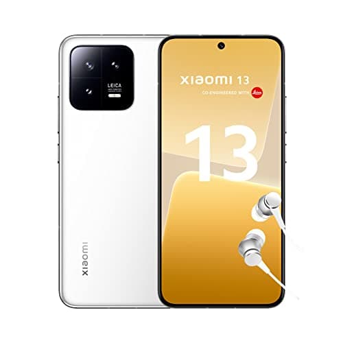 Xiaomi 13 - Smartphone 8+256GB, FHD+ 120Hz AMOLED 6.36", Snapdragon 8 gen 2, Leica main camera, 67W turbo charging, 4500mAh, White (IT + 2 anni garanzia)