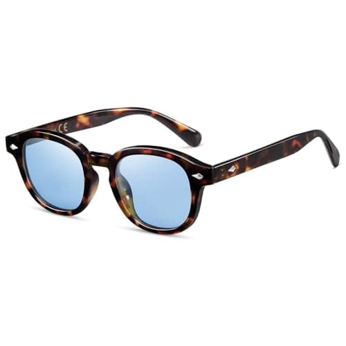SHEEN KELLY Occhiali da sole polarizzati TR90 per uomo donna Occhiali da sole rotondi retrò Lenti fotocromatiche