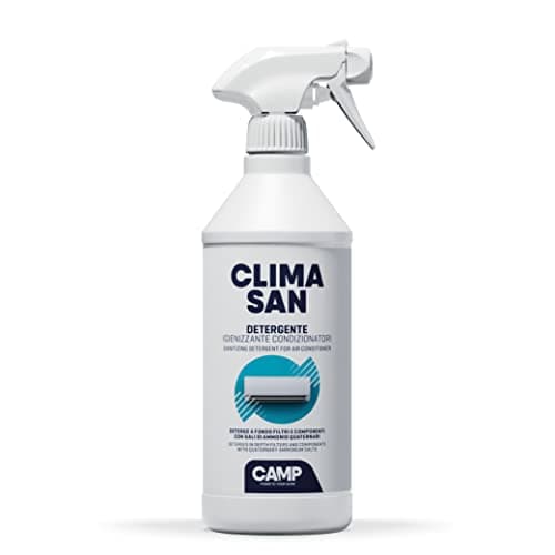 CAMP Climasan Detergente - Igienizzante Climatizzatore Specifico per Filtri e Componenti, Spray Condizionatore Igienizzante ad Azione Immediata, Pulisce a Fondo ed Elimina i Cattivi Odori, 750 ml