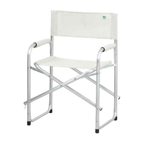 Totò Piccinni Sedia Regista CAMPING BAIA pieghevole in alluminio e textilene resistente robusta leggera con braccioli imbottiti (Beige 1 Pezzo)