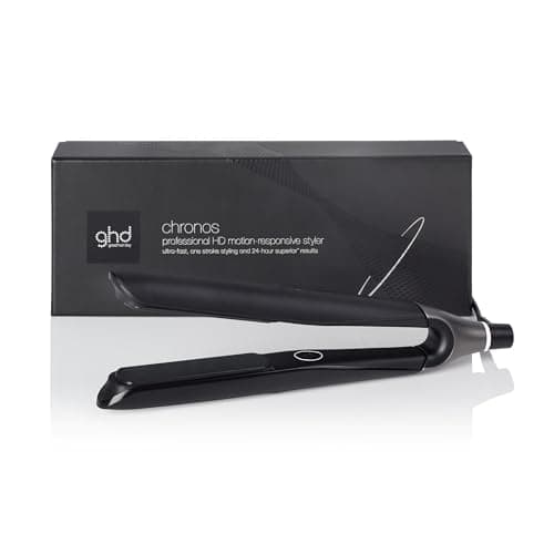 ghd Chronos Piastra & Styler Nera – La Più Avanzata, Styling 3X Più Veloce, Maggiore Lucentezza – Senza Danni da Calore Estremo – Per Tutti i Tipi di Capelli