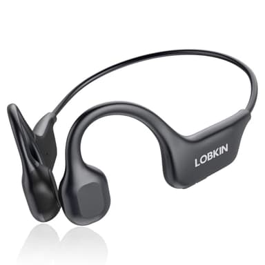 LOBKIN Cuffie Conduzione Ossea, Auricolari Conduzione Ossea Bluetooth Senza Fili, Auricolari Sportive Bluetooth Impermeabili，Open Ear Wireless Sport Cuffie per Ciclismo,Corsa,Fitness