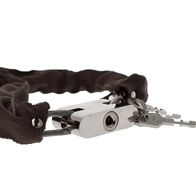 Catena Bici Con Chiavi, Lucchetto Bicicletta, Lucchetto Per Cancelli, Robusto e Antifurto (5X1000mm 620g)