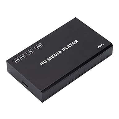 Lettore Multimediale Digitale, Lettore Multimediale 4K 60FPS con Telecomando, Supporta Registrazione in, Uscita, VGA (Spina europea)