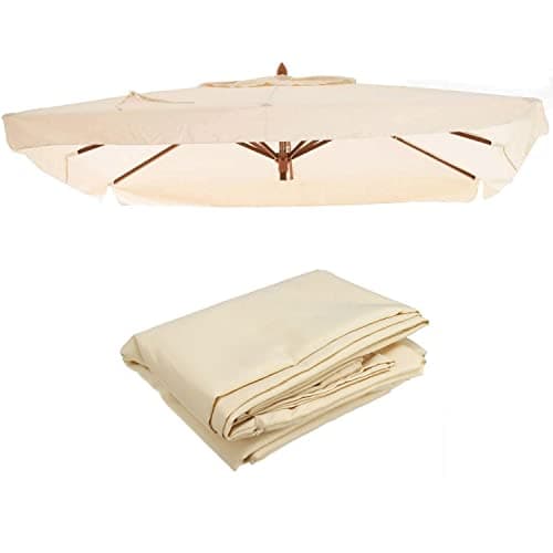 Marvin Telo Ricambio Per Ombrellone Pieghevole Giardino Oasis 3X2 3X3 3X4 Ecrù Copertura Esterno (3x4)