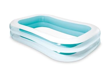 Intex 56483NP - Piscina Gonfiabile Family rettangolare, Vinile, Multicolore, 262x175x56 cm
