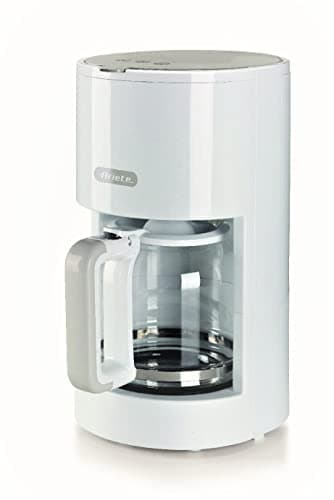 Ariete 1394 Macchina Caffè Filtro Breakfast, Macchina per caffè americano, Capacità 12 tazze, Finestra livello acqua, Indicatore luminoso di accensione, Filtro e portafiltro lavabili, White & Aegean