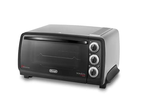De'Longhi EO14902.S Sfornatutto Forno Elettrico con Spegnimento Automatico, 14L, Termostato Regolabile, 5 Funzioni di Cottura, Luce Interna, Timer, Friggitrice ad Aria, Silver, lxpxa 52x41x26cm