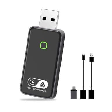 2024 CarPlay Wireless ios & Android Auto Wireless Adattatore [2-in-1], Adattatore Converti Wired in Wireless Android Auto Wireless per Auto con Funzione Carplay o Android Auto, connessione automatica