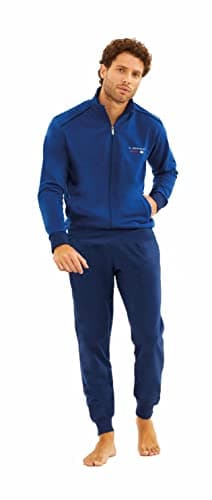 Il Granchio Tuta Uomo Completa Estiva In Felpa, 4 Stagioni 100% Cotone, Sportiva e Leggera (L, 1003 Jeans)