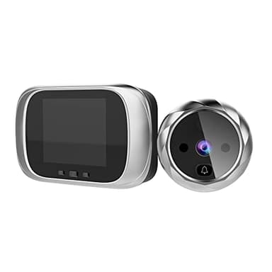 Splenssy Spioncino Digitale per Porta con Schermo LCD da 2,8 Pollici, Supporto Visione Notturna Servizio Fotografico, Videosorveglianza Digitale Della Porta per Home Security (Argento)