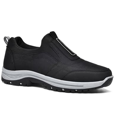 Scarpe Ortopediche Scarpe Ortopediche Uomo Scarpe da Passeggio Uomo Scarpe per Diabetici Donna Scarpe Uomo Pianta Larga Comode Trekking Uomo Scarpe Comode,Nero,47/285mm