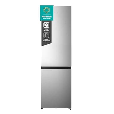Hisense MC60331IE Frigorifero Combinato, Libera installazione, Total No frost, Ventilazione MultiFlow, Doppia porta reversibile, Inox, Altezza 200 cm, Capacità netta 336 litri, Controllo Touch