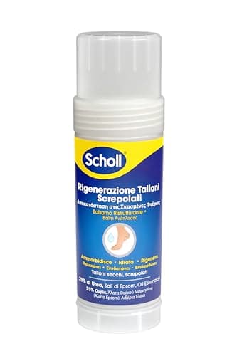 Scholl Balsamo Stick Riparatore per Talloni Screpolati, Ammorbidisce, Idrata e Ripara i Piedi Secchi e Screpolati con il 25% di Urea, Sali di Epsom e Oli Essenziali, Senza Bisogno di Usare le Mani