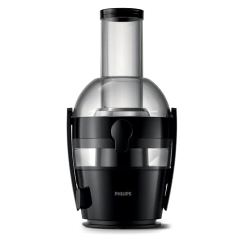 Centrifuga Philips Serie 3000 - Potenza 800W, Tecnologia QuickClean, Apertura di inserimento extra large da 75mm, Capacità 2L, Facile da assemblare e sciacquare (HR1856/70)
