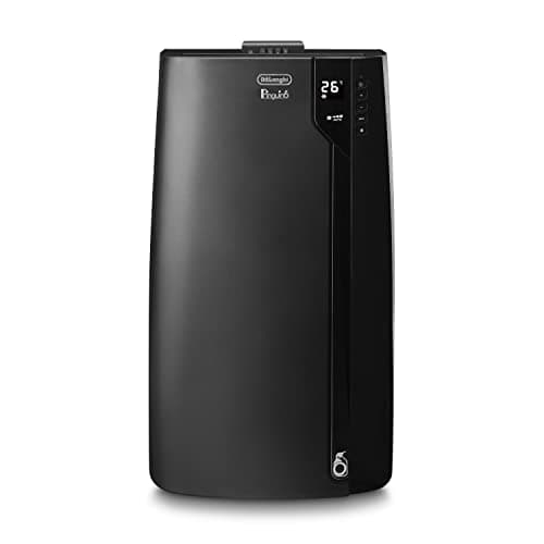 De'Longhi PAC EX120 Silent Pinguino Climatizzatore Portatile REAL FEEL, 11.500 Btu/h, Timer 24H, Display LED, 3 Velocità di Ventilazione, Termostato, Ruote e Telecomando, Nero, 80.5 x 44.5 x 39 cm