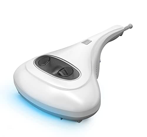 FUVSHU Aspirapolvere UV per acari | Batti materasso con luce sterilizzazione UV | Senza sacco | Filtro HEPA lavabile | Con filo